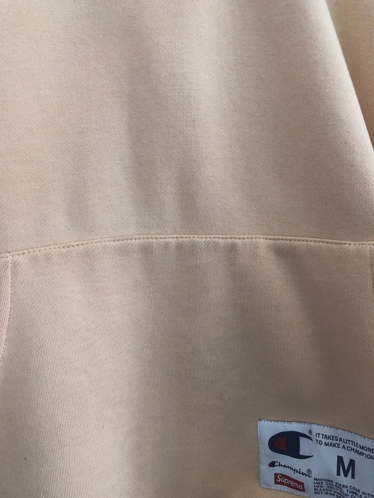 Supreme Champion FW16 Hoodie Peach Size M