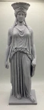 GREEK SCULPTURE CARYATID 9.8 INCH/250 MM, MUSEUM REPRODUCTION