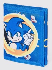 SONIC The Hedgehog Trifold Wallet Kids Adults SEGA Card Cash Ships FAST
