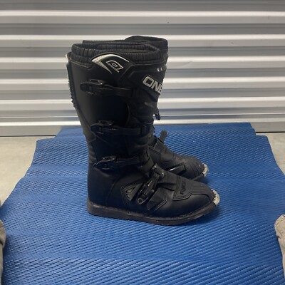 Oneal ONEALMX Rider Boots Size 12 Black Motocross Motorcycle Boots