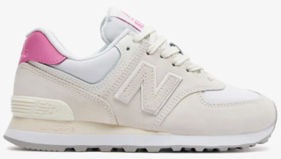 WL5742BA New Balance 574 'Sea Salt Real Pink' Sneaker Damen Sportschuhe Laufen