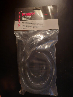 New sealed Buchanan 772241- 13mm I.D / D.I. Black Split Flex Tubing 1/2'' (13mm)