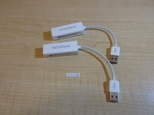 Lot of 2 Insignia USB to Ethernet Adapters - White. Model : NS-PU98505