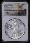 2016 $1 American Silver Eagle NGC MS 70 | 30th Anniversary FDOI Mercanti Signed
