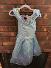 Disney Cinderella Princess Baby Blue Dress Up Costume Butterfly Size 4-6X