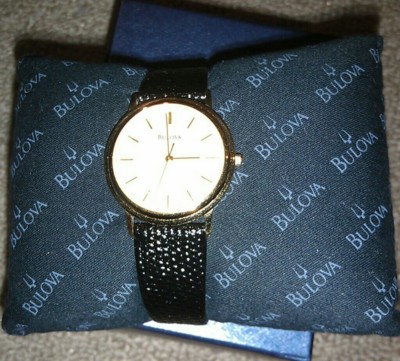 Bulova Men's 97A50 Classic Watch Leather Strap Beautiful, New