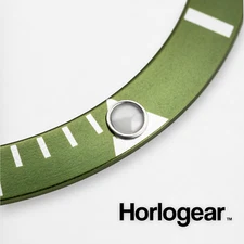 HORLOGEAR (Green) Bezel Insert for Rolex Submariner Kermit 16610LV PEARL PIP