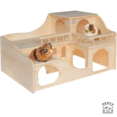 (84,80€/Stk.) Resch Meerschweinchenschloss 55x33x39cm (L/H/B) Chinchilla Ratten