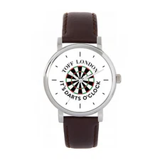 Toff London TLWS-31245 Ladies Small Its Darts Oclock White Watch