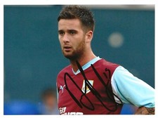DAVID EDGAR BURNLEY FC 2009-14 EX NEWCASTLE CANADA INT ORIGINAL AUTOGRAPH PHOTO