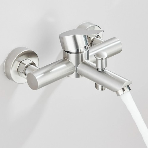 Rubinetto per vasca da bagno spazzolato rubinetteria da bagno a cascata - Foto 13 di 14