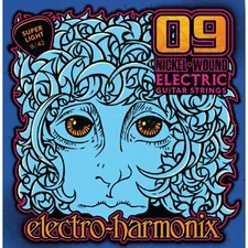 Electro-Harmonix NIC9 Nickel Wound Electric Guitar Strings, Super Light, 9-42