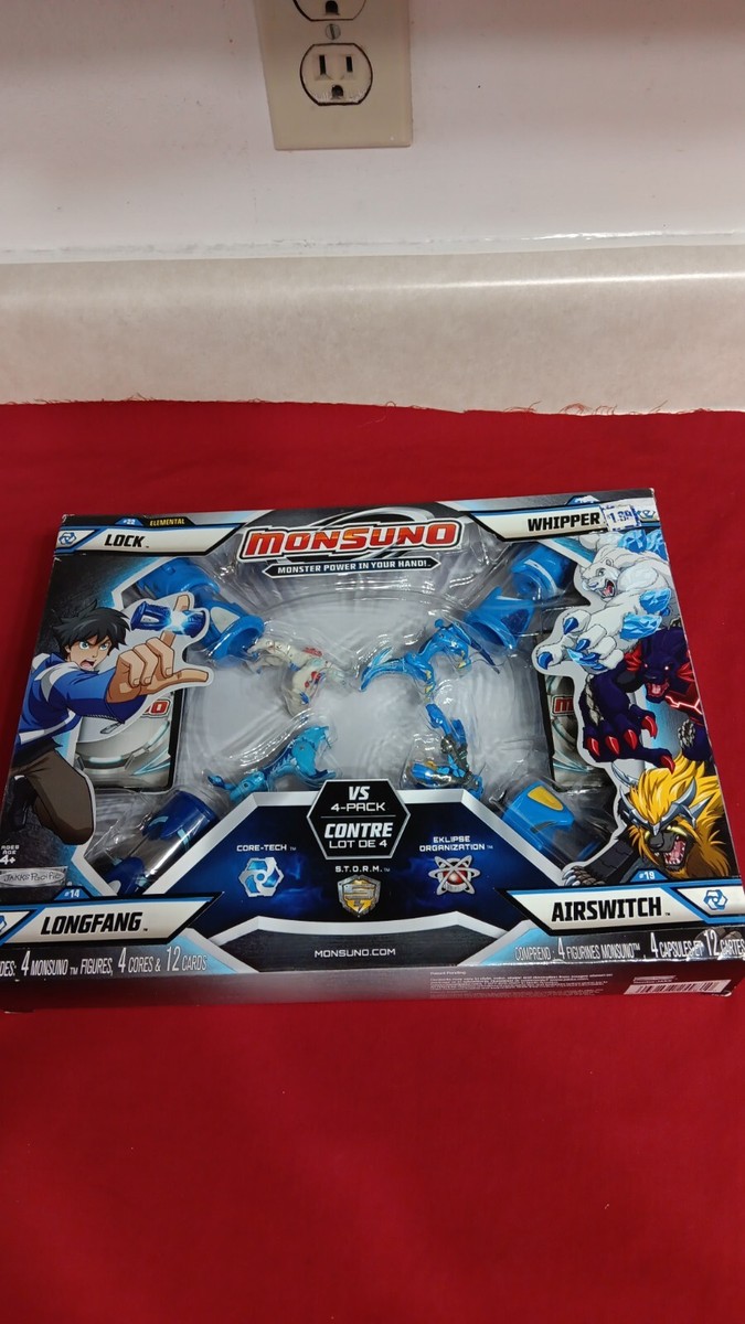Monsuno Combat 4-Pack figures Lock Whipper Longfang
