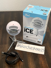 USED Logitech Blue Snowball iCE USB Microphone for PC, Mac - White