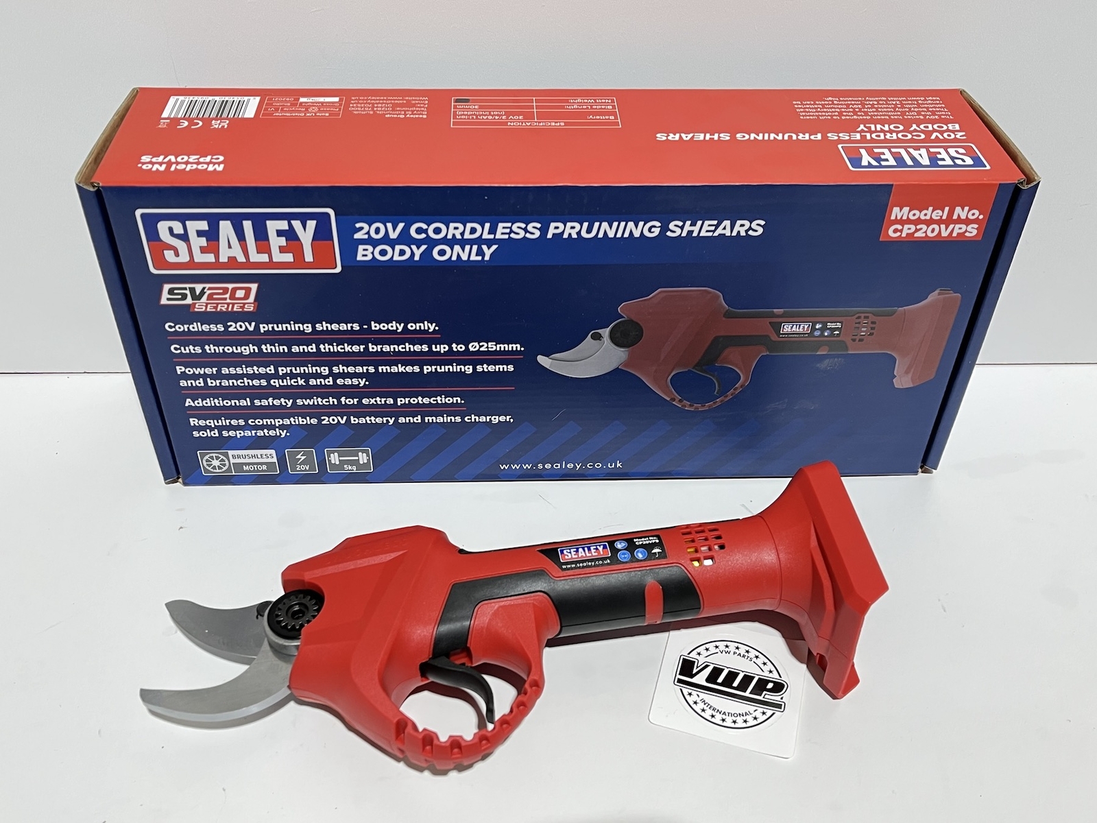 Sealey Pruning Shears Cordless 20V SV20 Series - Body Only Tree Bush Trim Pru...