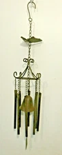 Flying Butterfly Wind Chime Bells Gardening Home Decor Brown Butterflies (W6)