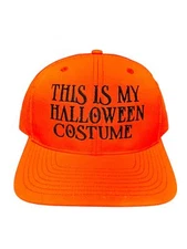 This Is My Halloween Costume Adjustable Snap Back Embroidered Hat