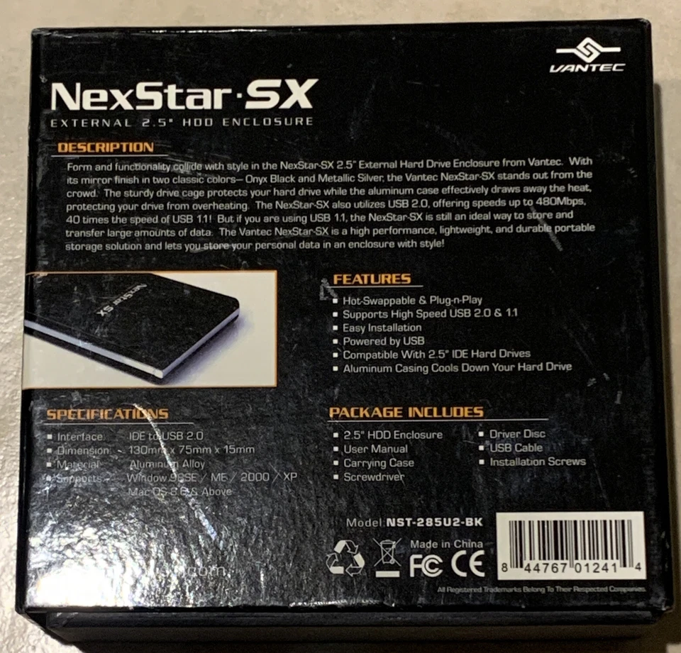NexStar SX External 2.5" HDD Enclosure With Installation Guide (5) - Image 2 of 4