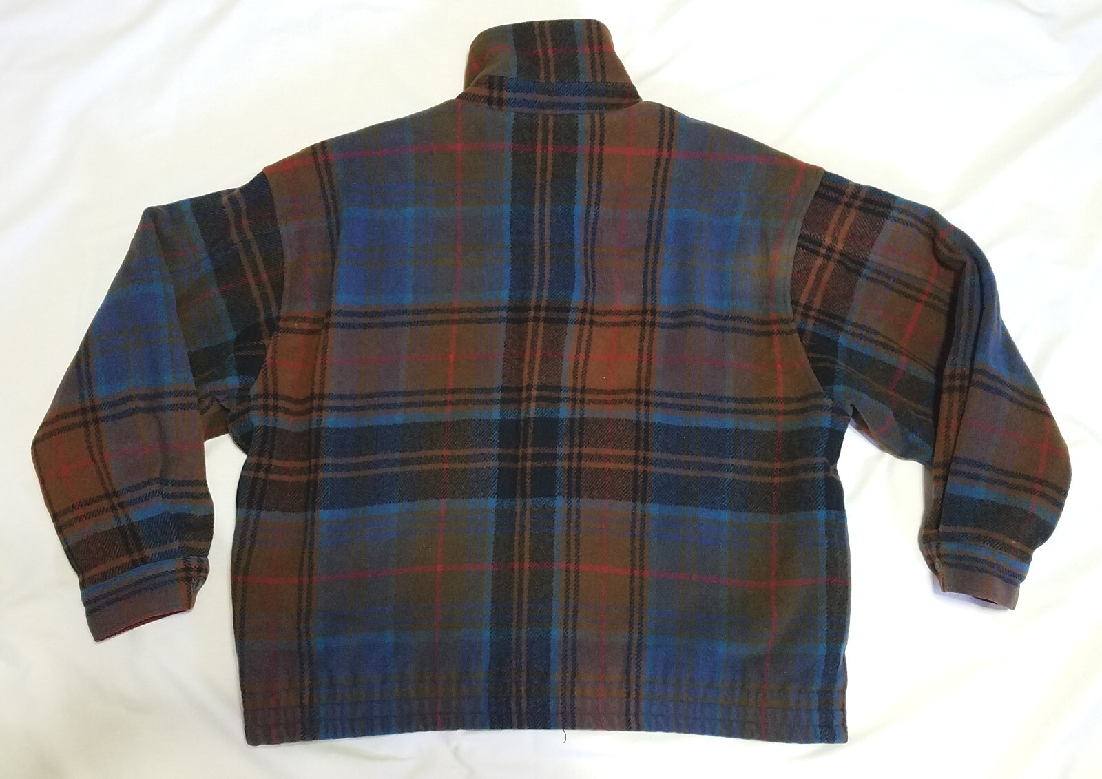 BEAN POLE Plaid Flannel Jacket Mens LG (US) 105 (Korean) Blue Brown