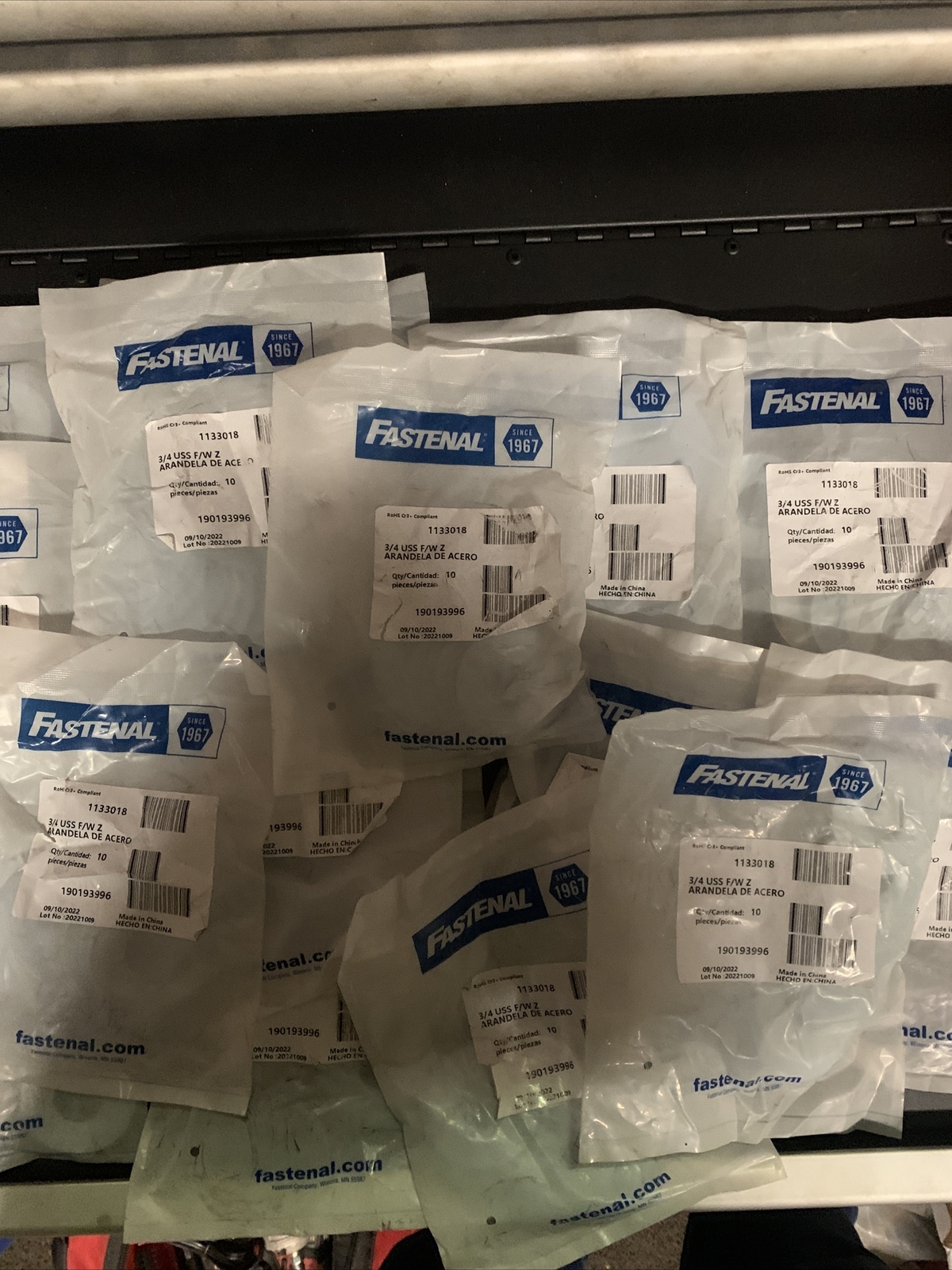Fastenal Flat Washers Bag of 10 1133018 for sale online eBay
