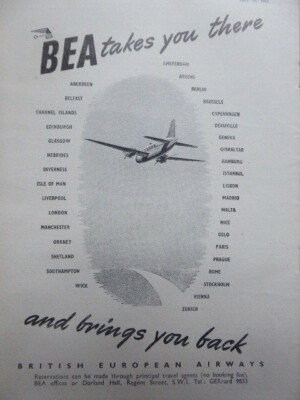7/1948 PUB BEA BRITISH EUROPEAN AIRWAYS VICKERS VIKING AIRLINER ORIGINAL ANZEIGE
