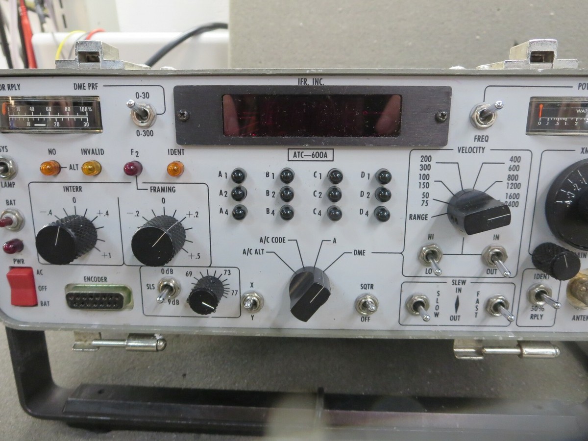 IFR (Aeroflex), ATC-600A, Test Set - DME/Transponder, Ramp Tester