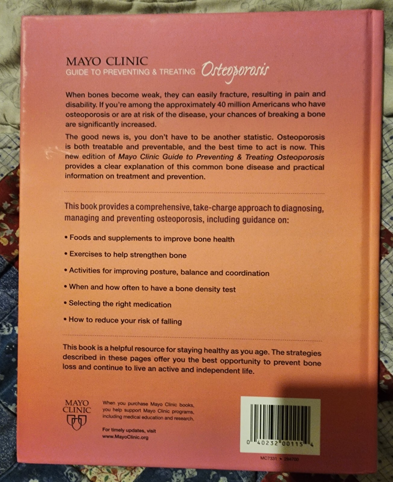 Mayo Clinic Guide To Preventing & Treating Osteoporosis eBay