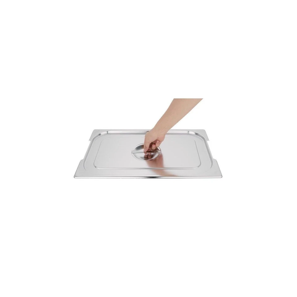 Vogue CB181 Couvercle de poêle en acier inoxydable 1/1 avec poignée Argenté 5... Foto 4 de 4