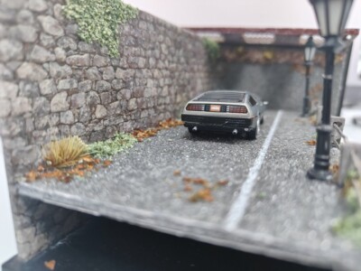 MJ 1/64 DMC-12 DeLorean Back To The Future Time Machine Diecast