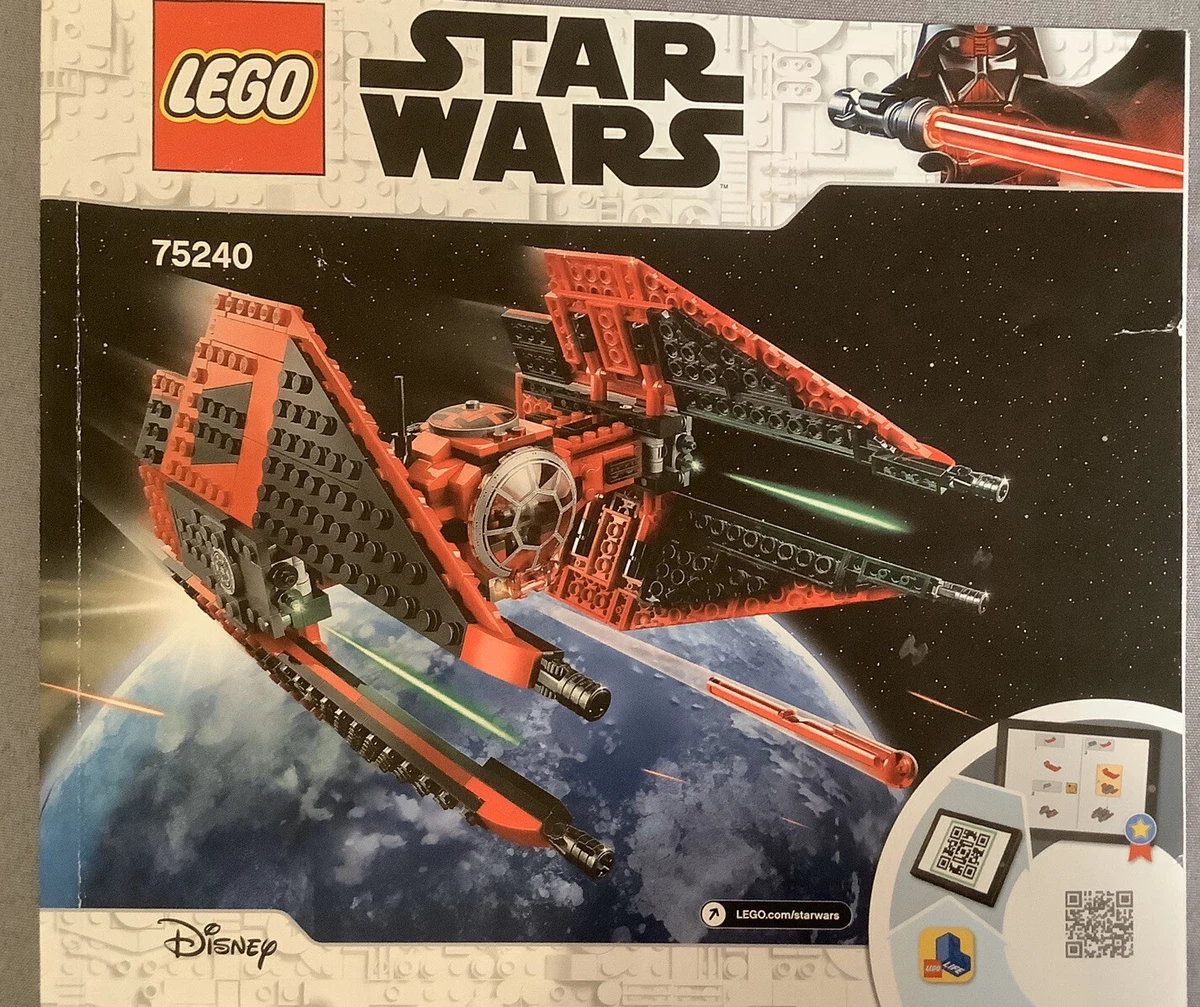 Lego Star Wars Major Vonreg s TIE Fighter 75240 Instruction Book