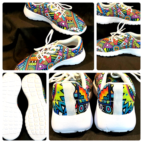multicolor womens tennis shoes