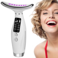 Neck Face Massager Face Sculpting Tool 7 Colour Modes and Vibration for Facial