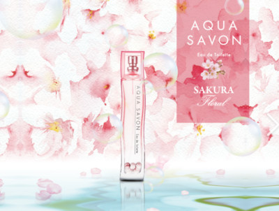 AQUA SAVON Sakura Floral Fragrance Eau de Toilette 80ml New JAPAN F/S