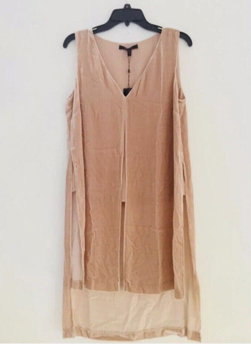 NWT BCBG MAXAZRIA SIZE L Svetlana Velvet Tunic Top Hi Low MSRP $198 - Picture 4 of 6