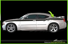 Side Racing Stripes Decal -fits Dodge Charger 2006-2010 Srt Rt Sxt Daytona