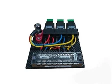 Race Car Fuse/Relay Panel Board 3 Circuits Color Coded wiring USA Made