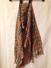 Brown/Tan Plaid Scarf   Free Shipping  1-Day Handing