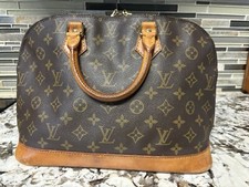 Louis Vuitton Monogram Alma Leather Fabric Brown Handbag Vi 0993 Sept 1993