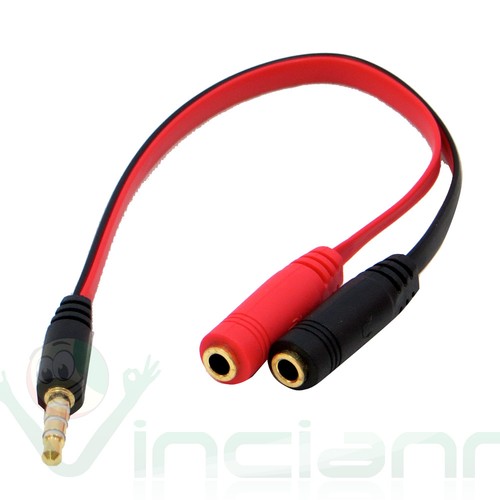 Cavo sdoppiatore splitter microfono cuffia jack 3,5 per iPhone 5 5S SE WJ9  | eBay