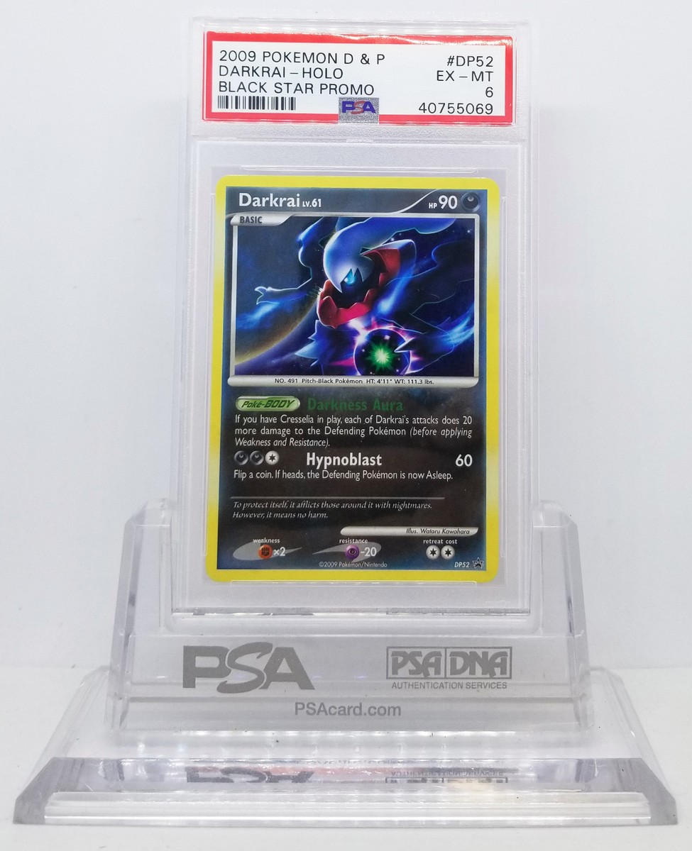 Pokemon BLACK STAR PROMO DARKRAI #DP52 HOLO FOIL PROMO PSA 6