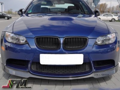 For 2008-2013 E90 E92 E93 M3 Only Carbon Fiber AC Style Front Bumper Add-on Lip