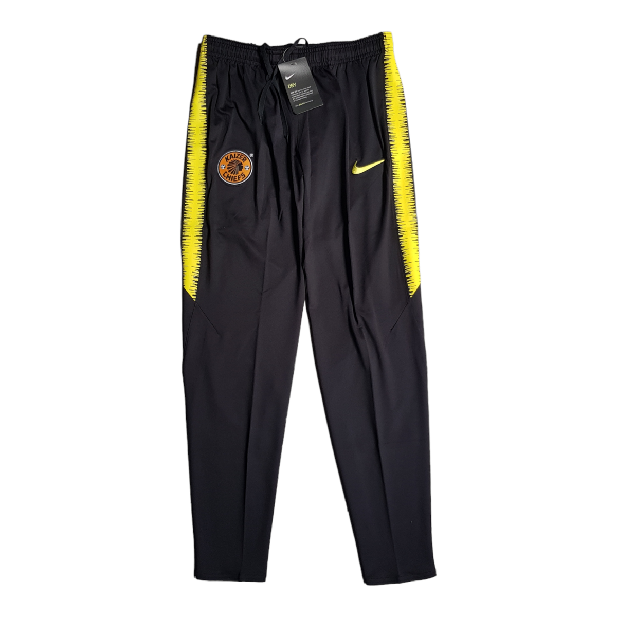 Men's Nike Kaizer Chiefs Dry Squad Pants Black/Yellow size MEDIUM