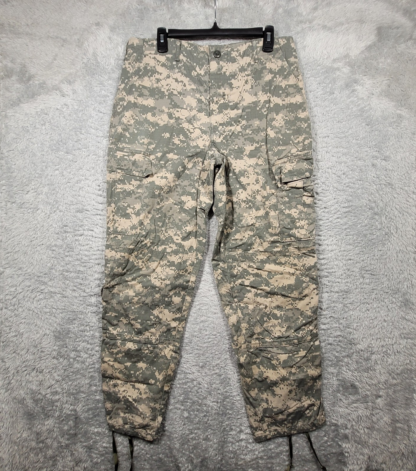 ACU Digital Camo Combat Cargo Pants Ripstop - MEDIUM Regular Military Army #