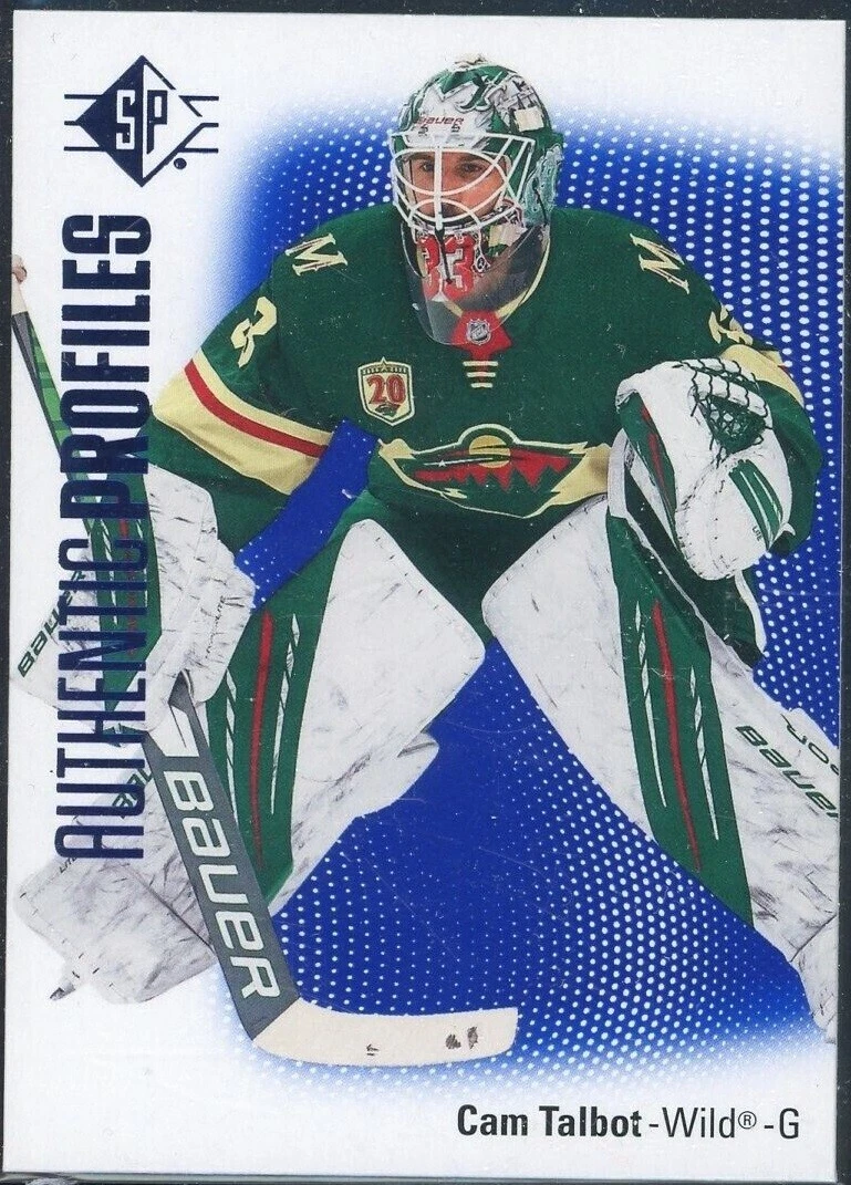 2021-22 Upper Deck SP Authentic Profiles Blue #AP-2 Cam Talbot - Minnesota Wild