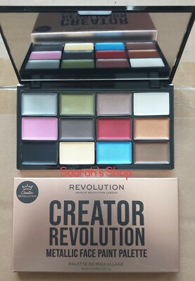 Makeup Revolution Metallic Halloween Gesichtsfarbe Palette Creator Revolution Vegan