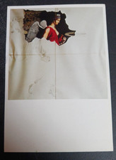 1985 postcard Giuseppe Medagli L'Aurora art posted SIGNED with sketch by artist
