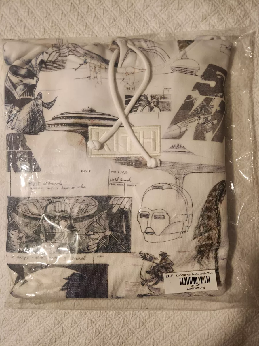 Kith Star Wars Sketches Hoodie Sz L