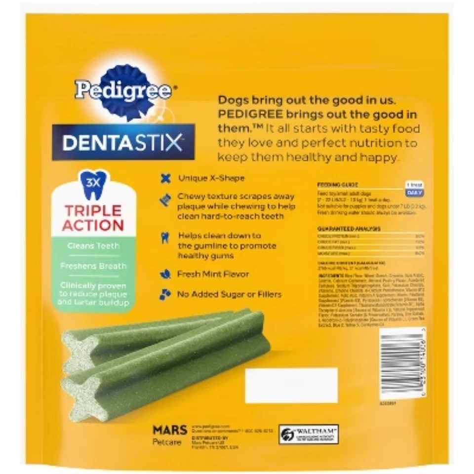 Pedigree Dentastix Dental Dog Treats with Peppermint for Small Dog - Image 2 of 4