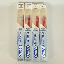 Oral B Indicator Toothbrush 20 Straight Soft Youth Child Kids VTG Lot of 4 F