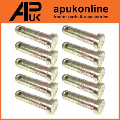 10x Kat 2 Standard Oberlenkerbolzen 80 mm für Allis Chalmers weiß Oliver Traktor
